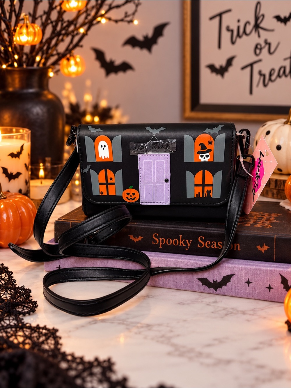 NWT Luv Betsey Halloween Haunted House Crossbody Bag Betsey Johnson